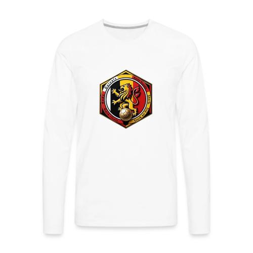 Belgium Lion Valor T-Shirt, Belgian Pride Gift - Men's Premium Long Sleeve T-Shirt
