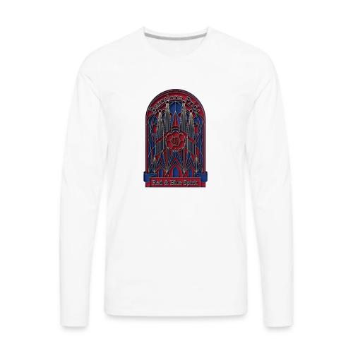Barcelona Scarlet Pride T Shirt, Vibrant City Gift - Men's Premium Long Sleeve T-Shirt
