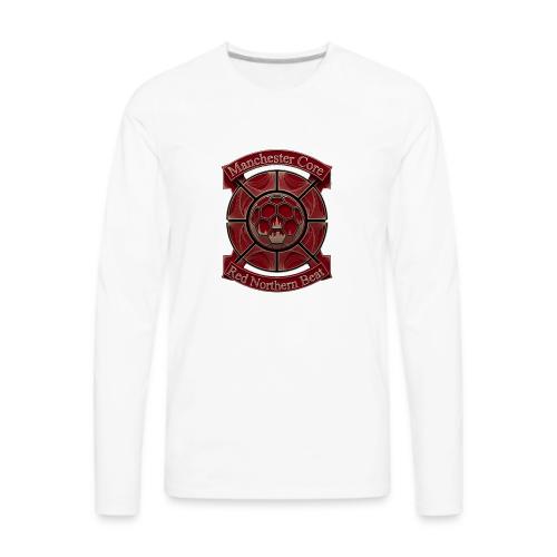 Manchester Is Red T Shirt, Soccer City Pride Gift - Men's Premium Long Sleeve T-Shirt