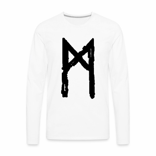 Elder Futhark Rune - Letter M - Men's Premium Long Sleeve T-Shirt