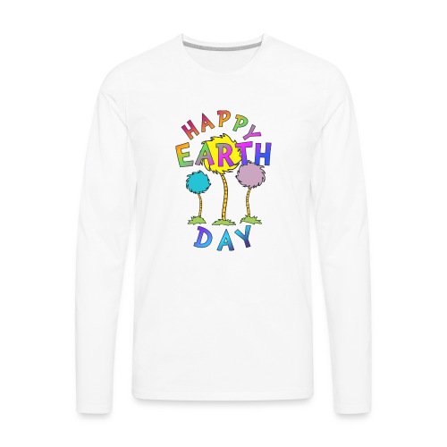 Happy Earth Day Teacher Shirts Truffula Trees - Men's Premium Long Sleeve T-Shirt