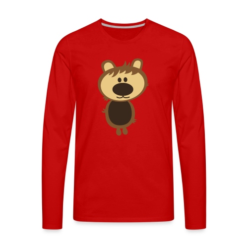 Oversized Weirdo Bear Creature - Men's Premium Long Sleeve T-Shirt