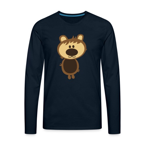 Oversized Weirdo Bear Creature - Men's Premium Long Sleeve T-Shirt