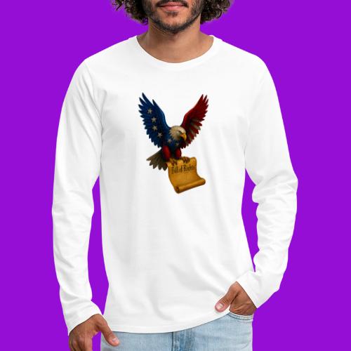 Bill of Rights Bald Eagle - Men's Premium Long Sleeve T-Shirt