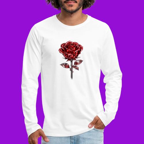 Silver Rose - Men's Premium Long Sleeve T-Shirt