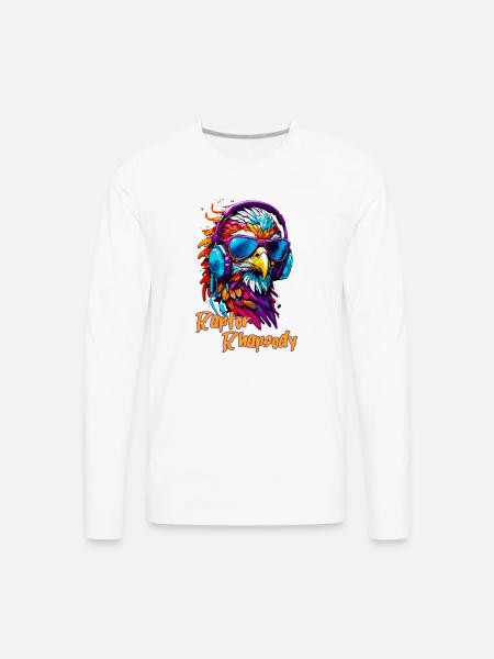 Raptor Eagle - Men's Premium Long Sleeve T-Shirt - white