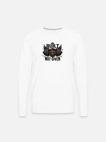 build up bro!! - Men's Premium Long Sleeve T-Shirt - white