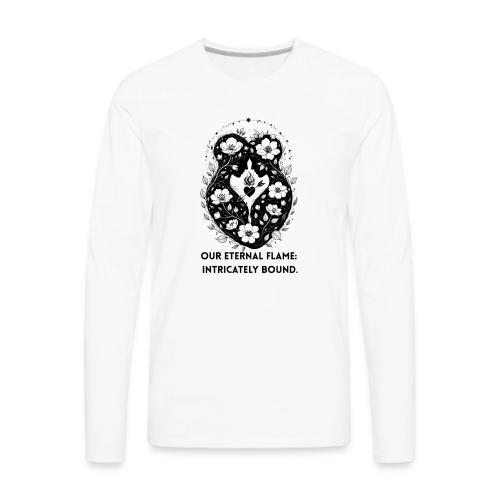 Eternal Flame of Embrace T-Shirt - Men's Premium Long Sleeve T-Shirt