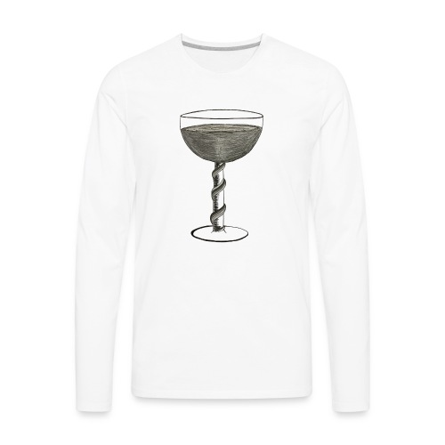 Wine glass - Men's Premium Long Sleeve T-Shirt