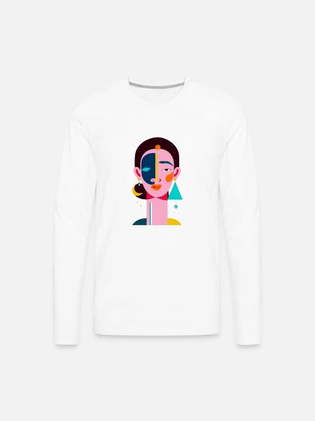 Elegance in Simplicity - Men's Premium Long Sleeve T-Shirt - white
