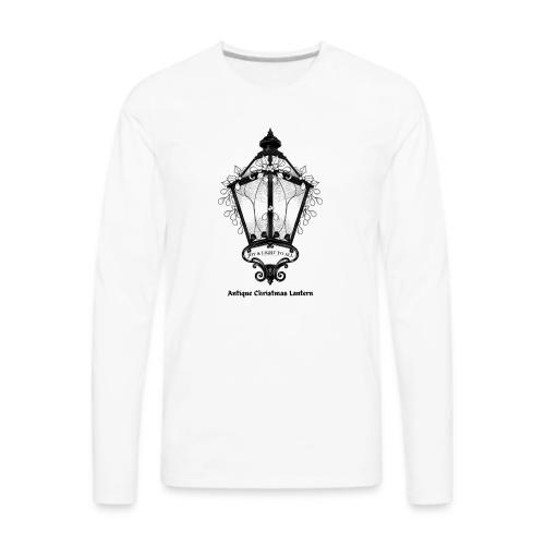 Antique Christmas Lantern T-Shirt - Men's Premium Long Sleeve T-Shirt