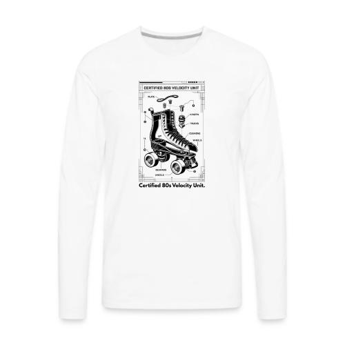 Retro Roller Skate T-Shirt - Men's Premium Long Sleeve T-Shirt