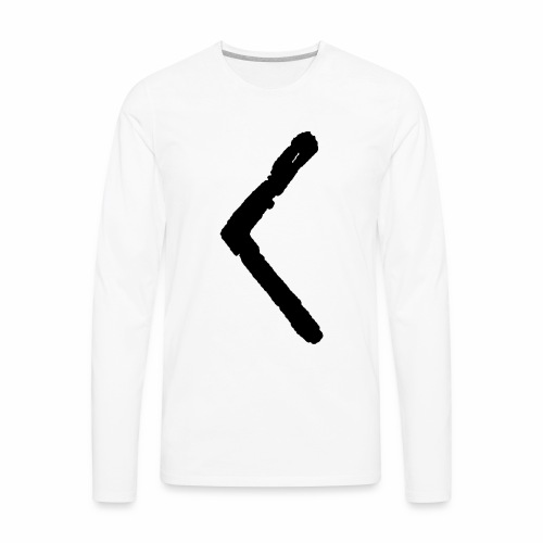 Elder Futhark Rune Kenaz - Letter C & K - Men's Premium Long Sleeve T-Shirt