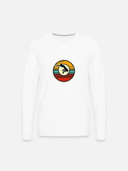 Long Jump - Men's Premium Long Sleeve T-Shirt - white