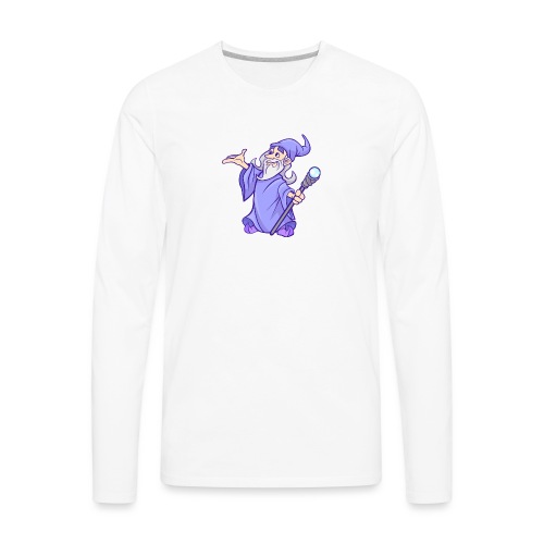 Cartoon wizard - Men's Premium Long Sleeve T-Shirt