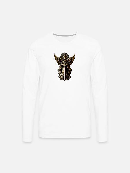 Guardian Angel - Men's Premium Long Sleeve T-Shirt - white