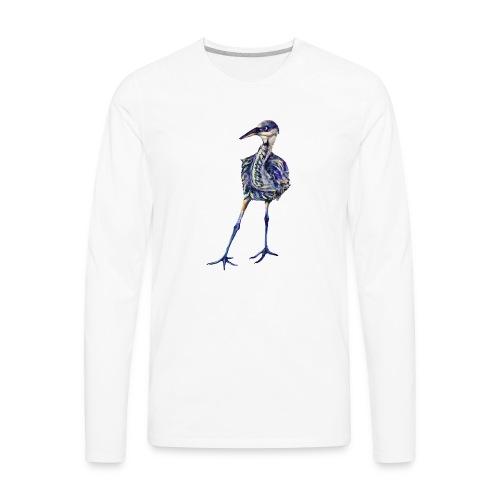 Blue heron - Men's Premium Long Sleeve T-Shirt
