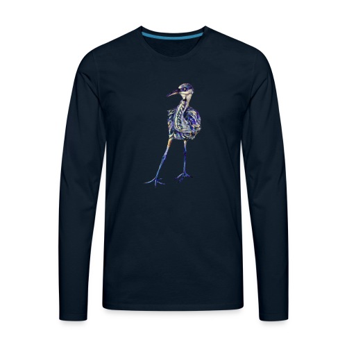 Blue heron - Men's Premium Long Sleeve T-Shirt