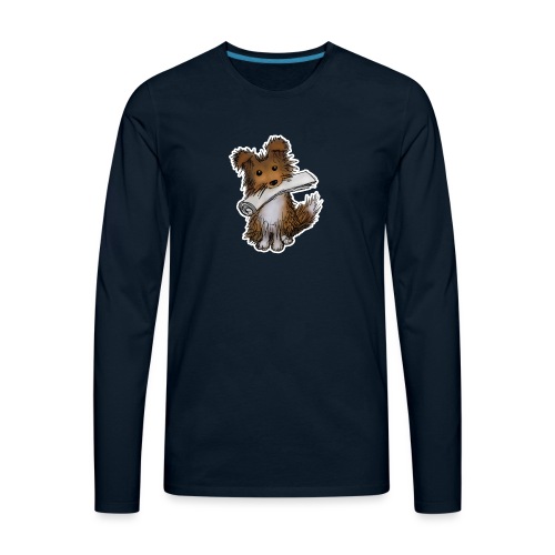 Sheltie Puppy - Men's Premium Long Sleeve T-Shirt