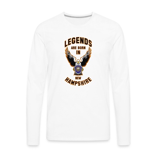 Legends are born in New Hampshire - Men's Premium Long Sleeve T-Shirt