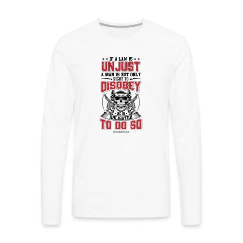 Unjust Laws for Light Colors - Men's Premium Long Sleeve T-Shirt