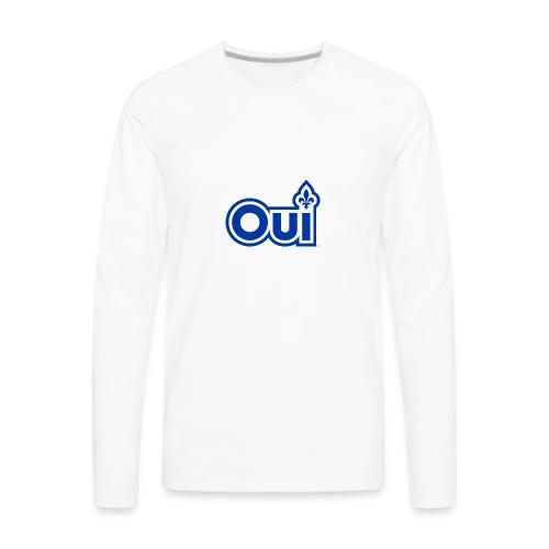 OUI Québec - T-shirt Premium à manches longues pour hommes