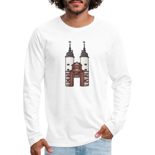 Bridge gate Heidelberg, FRG - Men's Premium Long Sleeve T-Shirt