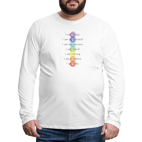 Just For Today Chakras - Men's Premium Long Sleeve T-Shirt