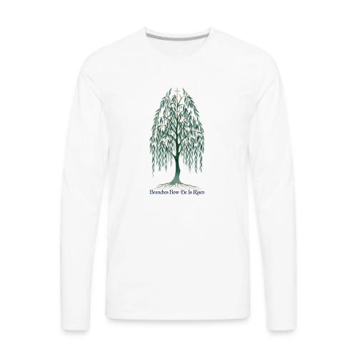 Easter Branches Bow Willow T Shirt, Easter Gift - Men's Premium Long Sleeve T-Shirt