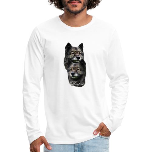 Dog,dog head,dog face,dog face dog head dog breed - Men's Premium Long Sleeve T-Shirt