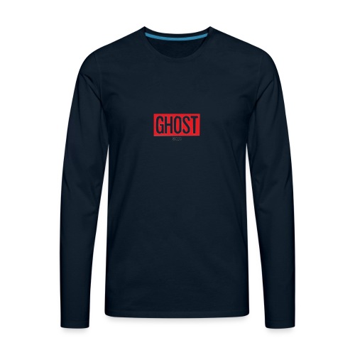 Ghost Music Logo - Men's Premium Long Sleeve T-Shirt
