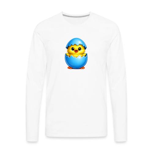 Easter Chick Blue - Men's Premium Long Sleeve T-Shirt