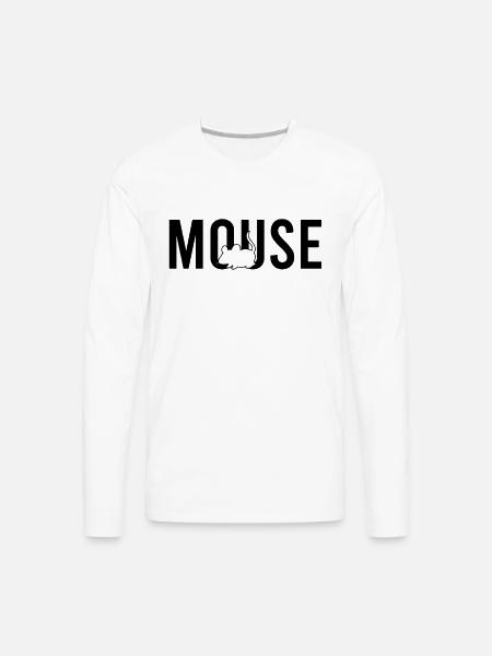 mouse - Men's Premium Long Sleeve T-Shirt - white