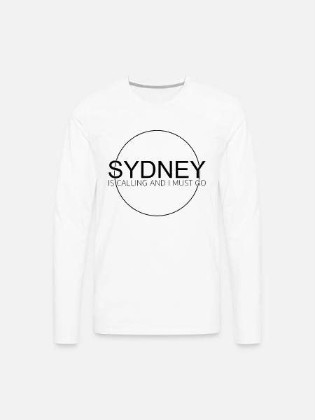 sydney saying - Men's Premium Long Sleeve T-Shirt - white