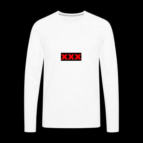 XXX OG Box Logo - Men's Premium Long Sleeve T-Shirt
