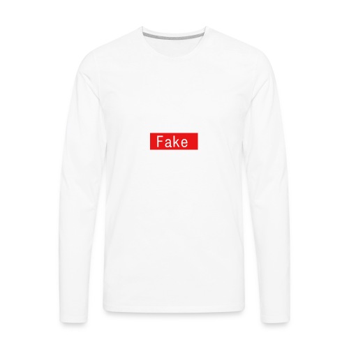 Fake By Clean Finish - Men's Premium Long Sleeve T-Shirt