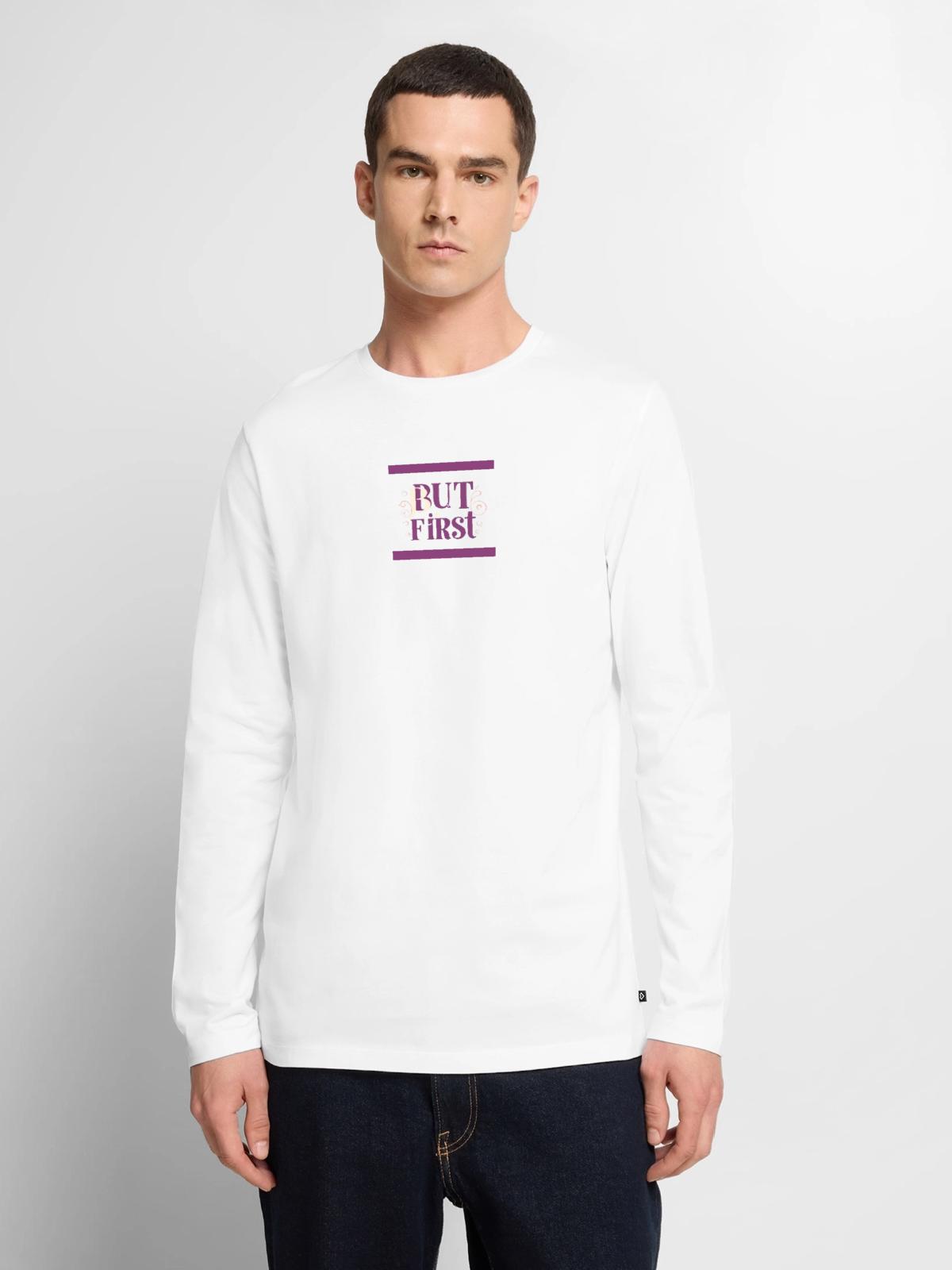 Whimsical - Men's Premium Long Sleeve T-Shirt - white - Front - Nico (187cm)