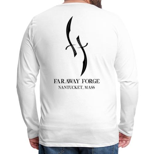 Faraway Forge BIG logo - White - Men's Premium Long Sleeve T-Shirt
