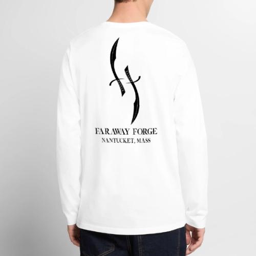 Faraway Forge BIG logo - White - Men's Premium Long Sleeve T-Shirt