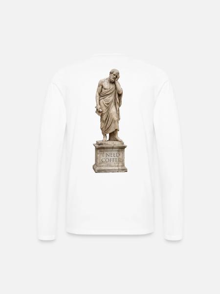 Ancient Sage Coffee Crave - Men's Premium Long Sleeve T-Shirt - white