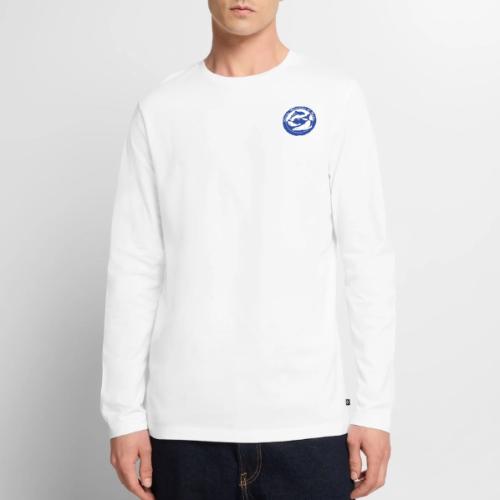 Logo (Front) Premie Pup (Back) - Men's Premium Long Sleeve T-Shirt