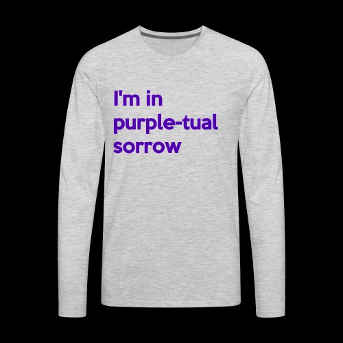 Purple-tual sorrow - Men's Premium Long Sleeve T-Shirt