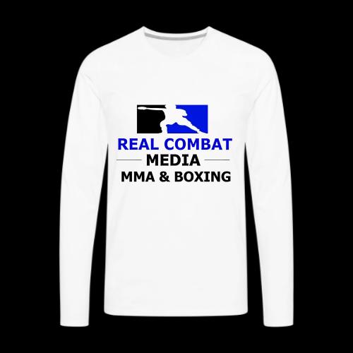 RCM MMA & BOXING Blue Logo - Men's Premium Long Sleeve T-Shirt