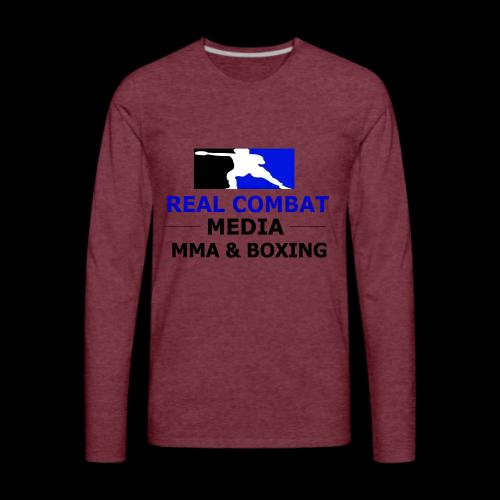 RCM MMA & BOXING Blue Logo - Men's Premium Long Sleeve T-Shirt