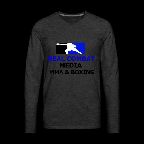 RCM MMA & BOXING Blue Logo - Men's Premium Long Sleeve T-Shirt