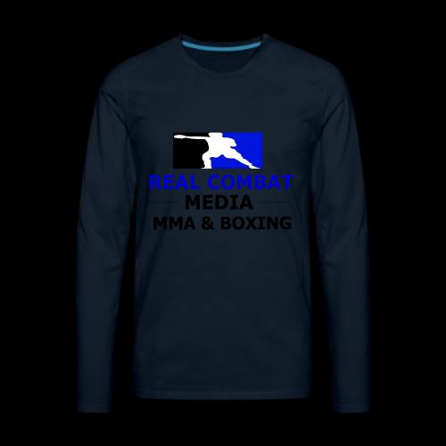 RCM MMA & BOXING Blue Logo - Men's Premium Long Sleeve T-Shirt