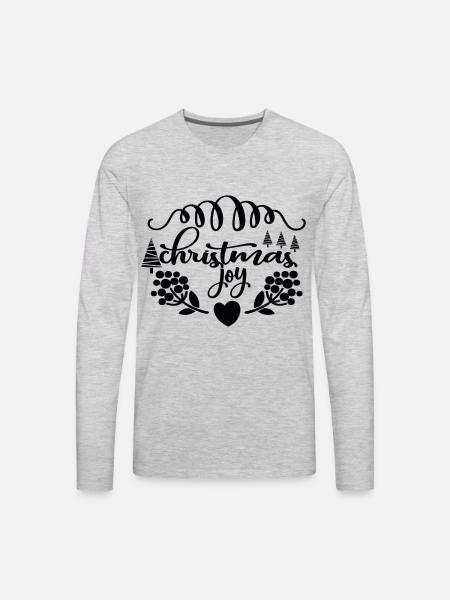 Christmas joy - Men's Premium Long Sleeve T-Shirt - heather gray