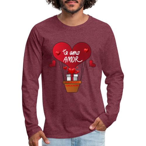 Fashion Valentine's Day Hearts, Gifts February 14 - Men's Premium Long Sleeve T-Shirt
