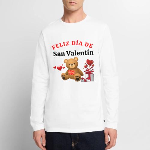 Valentine's Day Celebration Bears Love Hearts. - Men's Premium Long Sleeve T-Shirt