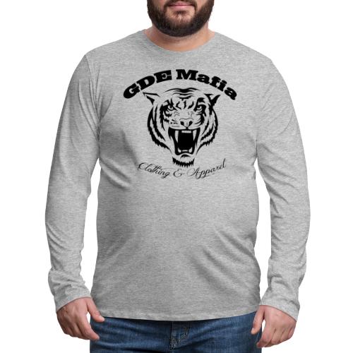 Bengal Tiger ALL Black - GDE Mafia - Men's Premium Long Sleeve T-Shirt